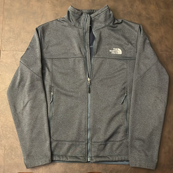 Men’s The North Face Heather Blue Windfall Jacket; Size: M - Picture 2 of 10